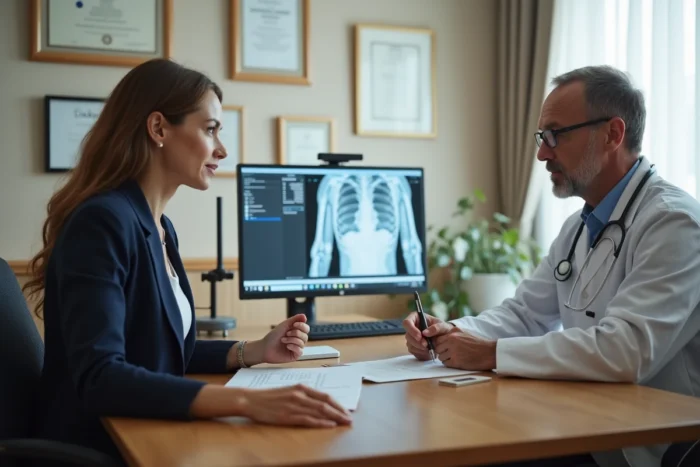 Consultation médicale d'expertise pour évaluation du taux d'invalidité liée à l'algodystrophie